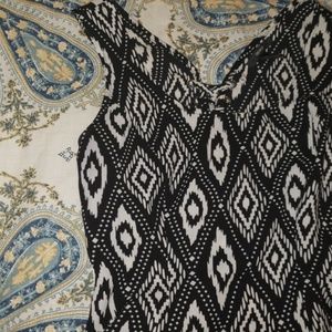 Forever 21 Black and White Back Cut Out Dress